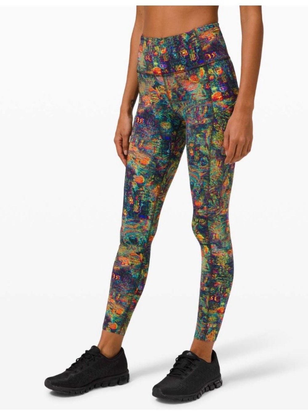 lululemon athletica Multi-Color Abstract Print High-Rise Leggings